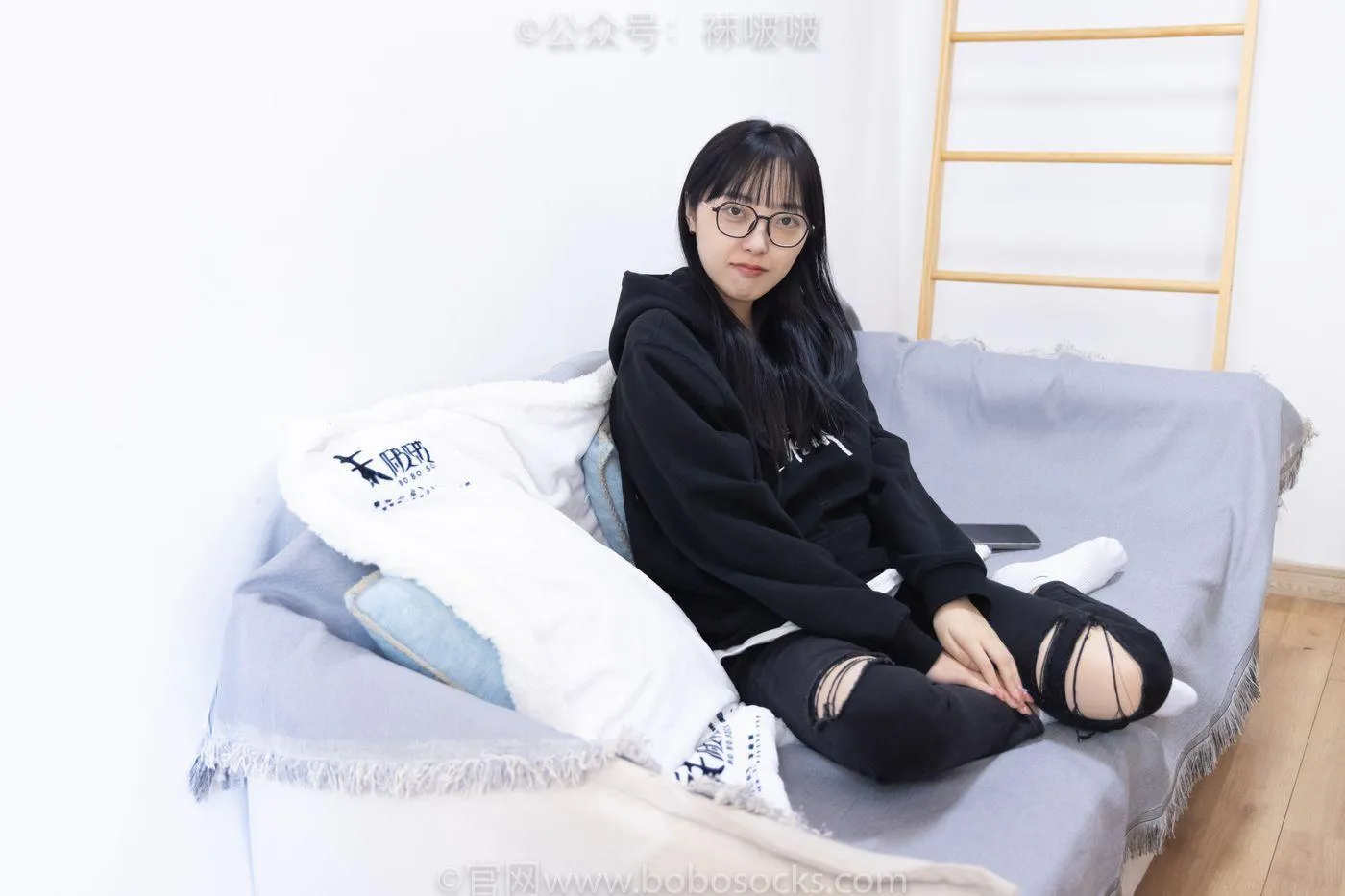 [BoBoSocks袜啵啵]NO.061 稚予-短靴、白棉袜、裸足 [145P]插图